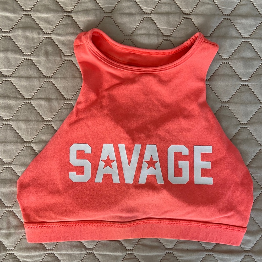 Savage Barbell High Neck Bra in Small